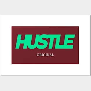 Just Hustle Original Back Print Tee Posters and Art